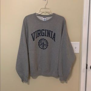 Grey Virginia crewneck (large)